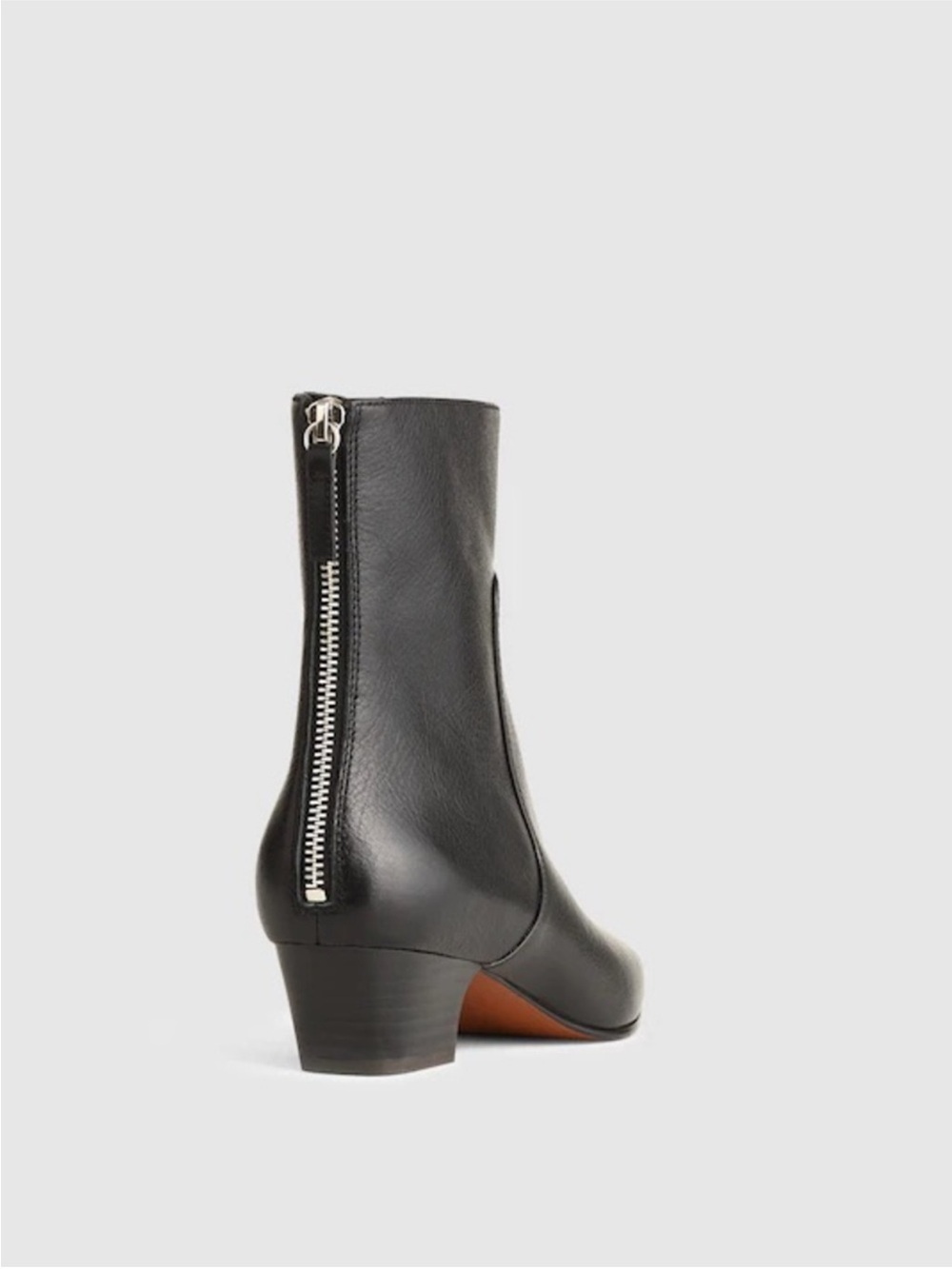 Madewell The Lexie Ankle Boot in True Black Leather Size 8.5 - Picture 3 of 11